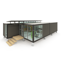 Kit de maison préfabriquée mobile moderne de 20 pieds pour usage commercial