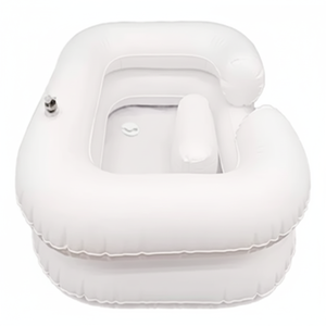 Lavabo Portátil para Champú con Tanque de Agua, Lavabo Blanco para el Cabello y Aparatos de Peluquería sin Cama para Salón de Belleza - Product Image 1