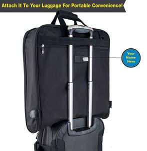 ชุดตัวอย่างฟรีถุงใส่เสื้อผ้าสำหรับการเดินทางและการเดินทางเพื่อธุรกิจพร้อมสายสะพายไหล่ (สีดำ) - Product Image 3