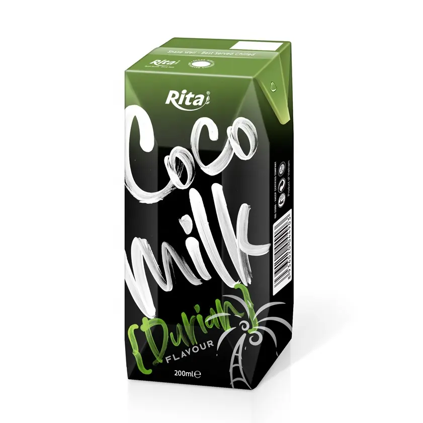 OEM Manufacturer from Vietnam 200ml Paper Box Durian Flavor Coconut Milk