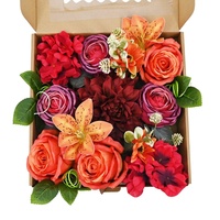 Bouquet de roses classiques faites à la main en mousse PE avec ruban – Fleurs élégantes et modernes pour anniversaire, longue durée
