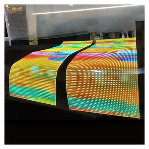 Custom Ultra-Thin LED Transparent <b>Film</b> Flexible Screen P20 Retail Store Shopping Mall Led Glass Advertising CJ-LEDB20 Transparen - Product Image 1