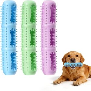 Jouet à mâcher dentaire en silicone pour chien, brosse à dents en poils, jouet interactif pour nettoyer les dents, pour chiens de petite et moyenne taille - Product Image 1