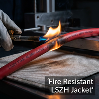 Listé 2x1.5mm2 câble d'alarme incendie FPLR en cuivre massif, câble d'alarme incendie en PVC d'arabie saoudite pour système de sécurité