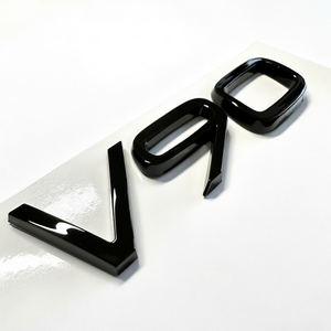 Emblème de coffre de voiture en ABS chromé noir 3D pour Volvo XC90 S90 V90, accessoire extérieur automobile - Product Image 1