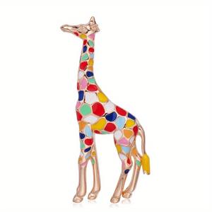 Broche de <span class=keywords><strong>Jirafa</strong></span> Adorable, Accesorios Femeninos, Broches de Animales, Hebilla de Pin, Joyería para Traje de Mujer y Hombre - Product Image 1
