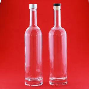 Garrafa de vinho único, garrafa de vidro com rolha