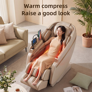 Fauteuil de <span class=keywords><strong>massage</strong></span> corporel complet de luxe à gravité zéro, avec <span class=keywords><strong>massage</strong></span> tissulaire Shiatsu, cartographie intelligente de la colonne vertébrale, étirement thaïlandais, détection de santé et décompression par IA - Product Image 4