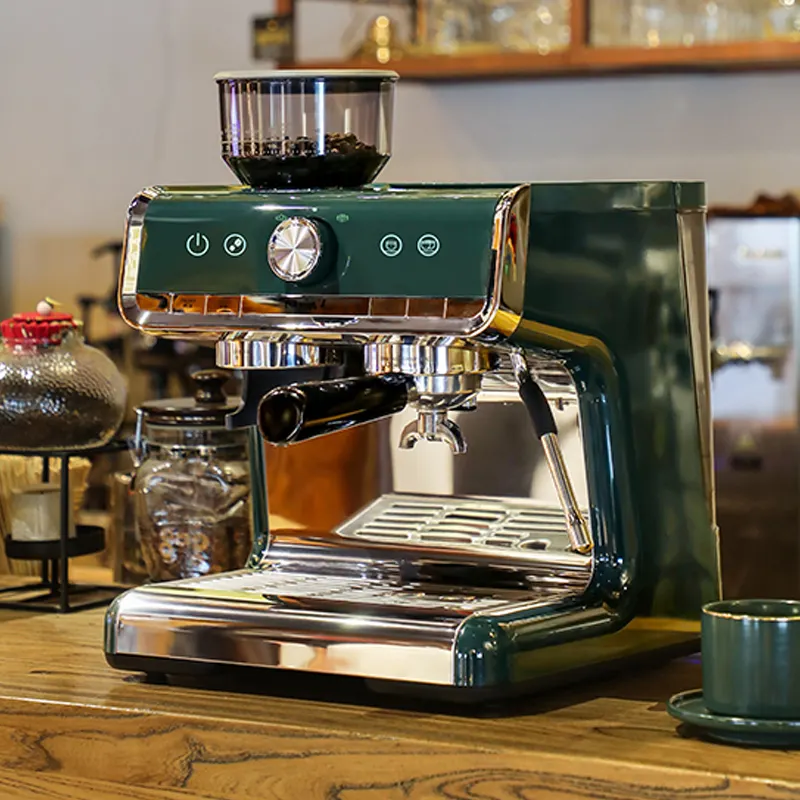 220V 2.8L 1350-1550W 58mm filter 15bar ULKA pump espresso machine with grinder espresso coffee maker coffee machine
