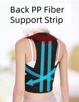Correcteurs de postures d'ajustement épaule-taille avec soutien dorsal respirant Correcteur postural confortable