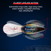 Appâts artificiels faits à la main en plastique ABS Nouveau design Longue lèvre Appâts de plongée profonde Leurre de pêche à l'achigan Pesca Crankbait Leurre de pêche