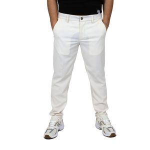 Molfetta 13 pantaloni di lana color talpa elegante Casual pantaloni con cerniera decorazione antirughe vita media XL taglia tinta in tinta unita - Product Image 1