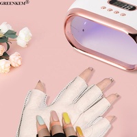 Gants de protection anti-UV GREENKEM, gants sans doigts pour manucure, art des ongles, lampe LED, sécheuse à ongles, protection contre les radiations, gants pour ongles