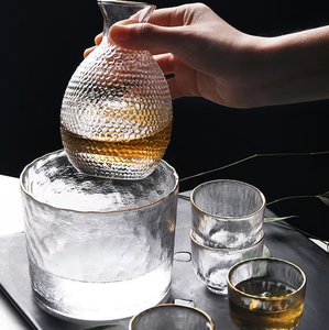 Decantador de Vino de Vidrio Transparente, Portátil, Sostenible y Duradero, con Vasos, Logotipo Personalizado, para el Hogar, Bar, Fiestas, Regalo, Venta al <span class=keywords><strong>Por</strong></span> Mayor - Product Image 1