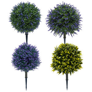Boule de buis artificielle, modèle de simulation de plante, cèdre, buis, bonsaï, plante réelle, bonsaï naturel, plantes artificielles - Product Image 6