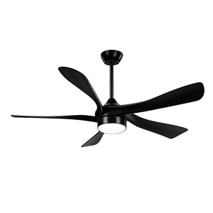 Ventilador de Techo LED de 52 Pulgadas con 5 Aspas, Silencioso, con Acabado de Madera, Decorativo, con Luz, para Decoración de Interiores del Hogar - Product Image 2