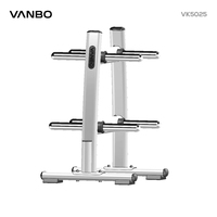 Support vertical commercial VANBO pour disques de poids – Rangement de poids pour salle de sport – Équipement d'entraînement de force – Modèle VK5038