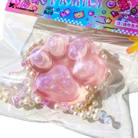 Jouet à Pincer et Presser Doux Fait Main en TPR Patte de Chat Moelleuse Squishy Taba