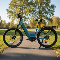 Vélo électrique urbain à enjambement bas de 26 pouces avec moteur central Bafang
