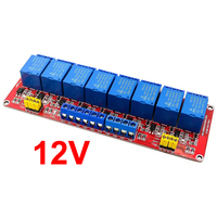 Module de relais 8 canaux 12V CC avec optocoupleur / Déclenchement de niveau haut et bas pour Raspberry Pi