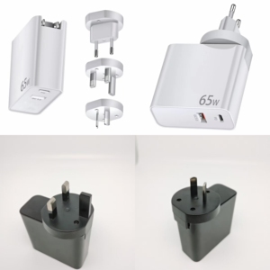 65W GaN PD Super Mini USB C Adaptador de pared UE EE. UU. AU Enchufe Cargador de viaje para <span class=keywords><strong>MacBook</strong></span> Laptop <span class=keywords><strong>iPhone</strong></span> 15 16 Cargador rápido - Product Image 4