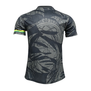 Maillot de football 2026 Rio Culture Edition Master Grade court 100 % polyester gris anthracite avec motif Samba, séchage rapide et respirant - Product Image 2