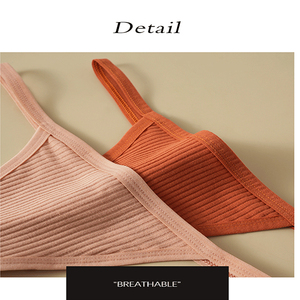 Sous-vêtements string confortables et sexy à taille basse en coton uni, sans couture, string pour femmes, culotte pour tous les jours - Product Image 3