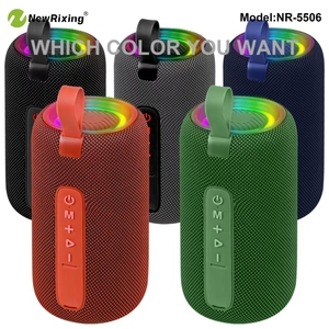 רמקול נייד NR5506 עם תאורת RGB, רמקול BT עמיד בפני נפילות מסיליקון, רמקולים מיני קטנים אלחוטיים לפיקניק בחוץ, טיפוס הרים - Product Image 3