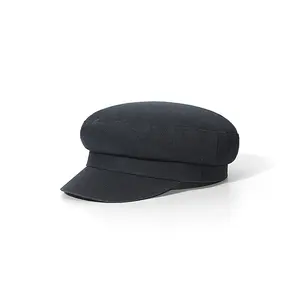 Casquette vierge avec logo personnalisé, béret pour garçon, cabbie, boulanger, soleil de conduite, casquettes ajustées à la mode, chapeau de lierre à visière décontracté