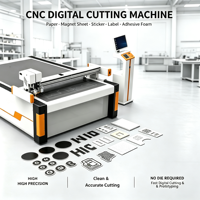 Feuille magnétique souple en papier, autocollante, avec dos en mousse, pour machine de découpe numérique CNC