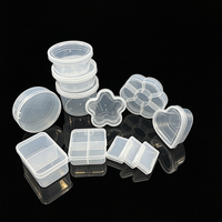 Boîte de rangement en plastique PP multi-spécifications, forme spéciale, vente en gros d'usine, boîte vide ronde en forme de fleur de prunier pour perles, attaches pour cheveux, petites pièces
