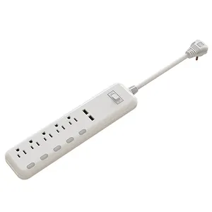 Power Strip With Usb Charging Extension Universal Socket 5 AC Outlets 2 Usb Ports ZW1505 USA Smart Power Strip