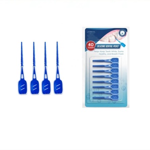 Prodotto per l'igiene orale in Silicone spazzole per denti in gomma bastoni Flosser Flex stuzzicadenti igiene dentale fatta di Nylon in plastica - Product Image 3