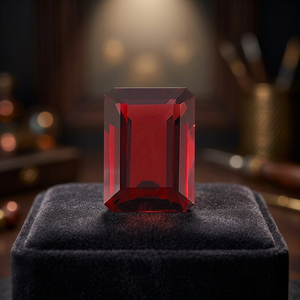 Venta al por mayor 8X10mm Octagon Cut Almandine/Zambian Red Garnet High Quality Faceted Loose Gemstone IGI Certified-Per Carat - Product Image 3