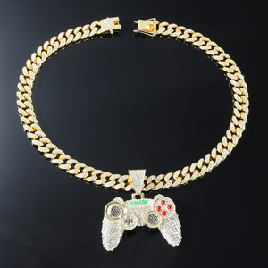Collar de Diseño Creativo con Colgante de Control de Videojuegos, Cadena Cubana Chapada en Oro, Estilo Hiphop, Joyería de Moda para Hombre - Product Image 5