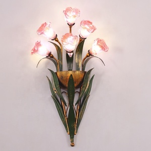 Le lampade da <span class=keywords><strong>parete</strong></span> a <span class=keywords><strong>LED</strong></span> in stile Country francese sono adatte per decorare le pareti di sfondo della TV e le testiere delle camere da letto. - Product Image 2