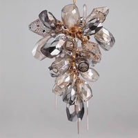 Luminaires de luxe postmodernes de haute qualité, lustre pour hôtel, loft, escalier, décoration en verre, lampe suspendue en cristal