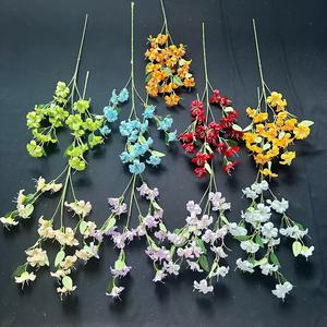 Bouquet de fleurs artificielles Junheyuan blanc, rose, violet, orange, bleu ciel, rouge, champagne, vert, en soie, pour mariage, intérieur - Product Image 1