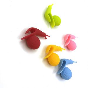 ที่ใส่ถุงชา ที่วางแก้วไวน์ รูปหอยทากซิลิโคนน่ารัก ราคาประหยัด - Product Image 4