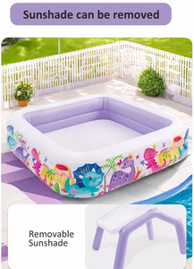 Inflatable Swimming <strong>Pool</strong> with Sunshade, Children's Home <strong>Paddling</strong> <strong>Pool</strong>, Indoor Children's Ocean Ball <strong>Pool</strong> - Product Image 5