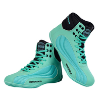 Chaussures d'entraînement de boxe souples et légères en gros, semelle extérieure en caoutchouc antidérapante, protection de la cheville, respirantes pour le dojo, achat en gros