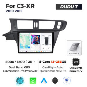 Systèmes multimédias automobiles Android DUDU pour Citroën <span class=keywords><strong>C3</strong></span>-XR 2010-2015 avec écran de navigation, musique, CarPlay et Android Auto - Product Image 2