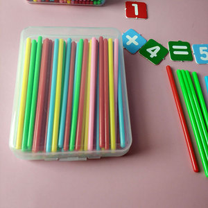 Children's Math Learning Sticks <b>Plastic</b> Counting <b>Rods</b> For Early Education Ages 3-6 Years Old Kindergarten Teaching Aids - Product Image 3