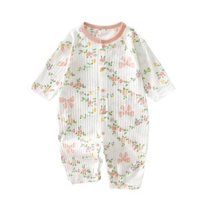 Body de Bebé de Manga Larga de Algodón, Mono de Verano Unisex con Estampado Floral - Product Image 5