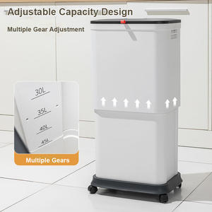 <span class=keywords><strong>Cubo</strong></span> de <span class=keywords><strong>Basura</strong></span> de Cocina <span class=keywords><strong>Extensible</strong></span> y Ajustable de PP, Ecológico, de 30L-35L-40L-45L - Product Image 2