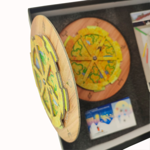 Impression de <span class=keywords><strong>jeux</strong></span> de société personnalisés en gros, échantillon <span class=keywords><strong>gratuit</strong></span>, jeu de <span class=keywords><strong>roulette</strong></span> en papier multi-accessoires pour fêtes de famille - Product Image 2