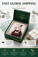 Kartu Ilustrasi Koleksi Cetak Premium Anime Shikishi Board untuk Konvensi Komik