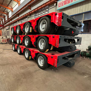 Nouvelle semi-remorque transporteur modulaire hydraulique multi-axes 300 tonnes acier 215/75R17.5 avec groupe motopropulseur - Product Image 5