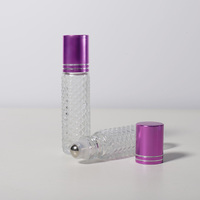 Flacons roll-on en verre de luxe personnalisés de 8 ml et 10 ml pour sérum de soin et huile de parfum, échantillon gratuit, impression sérigraphique