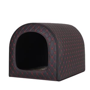 Yeni çevre dostu deri köpek kedi evi rüzgar geçirmez soğuk geçirmez yağmur geçirmez su geçirmez açık <span class=keywords><strong>Pet</strong></span> rahat kış barınak döken - Product Image 1